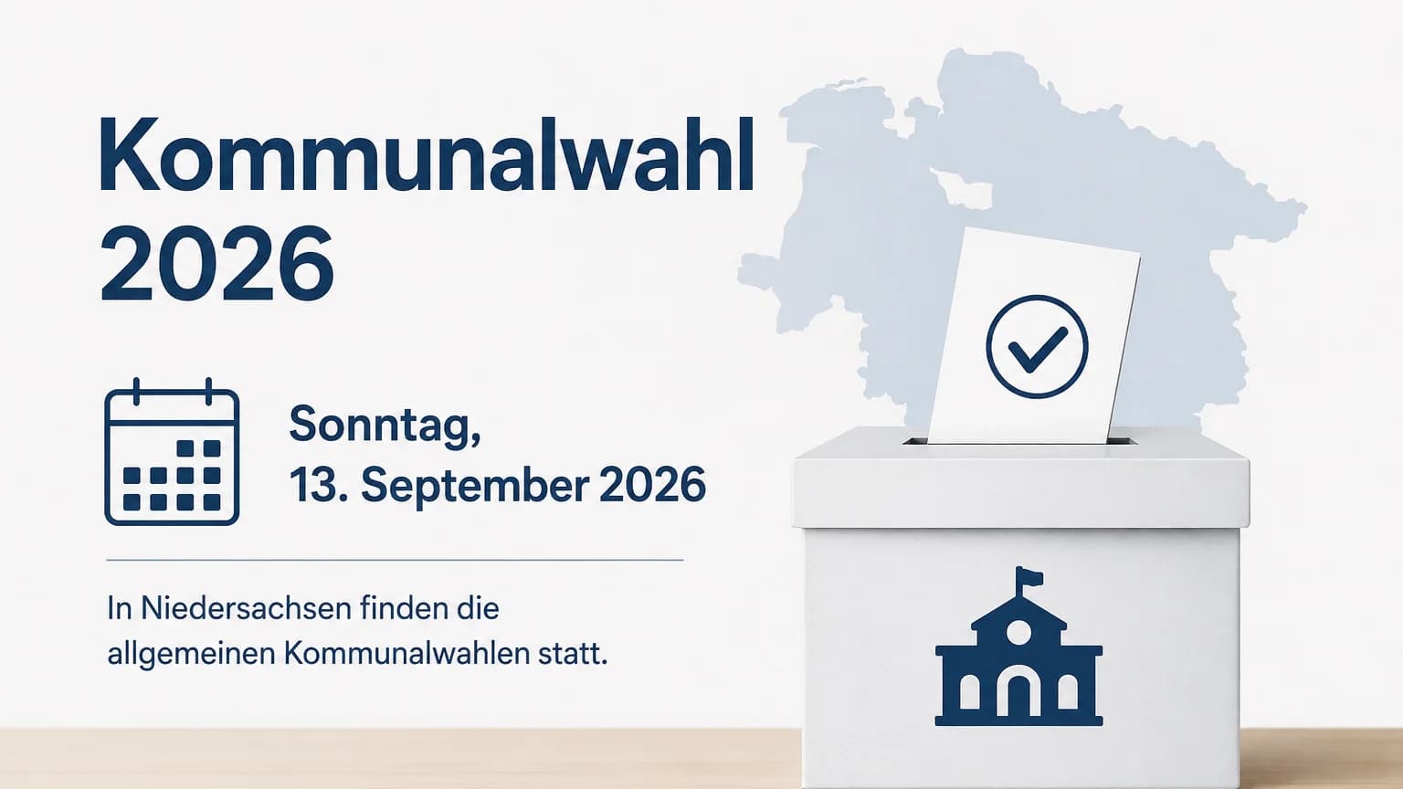 Kommunalwahl 2026 in Niedersachsen