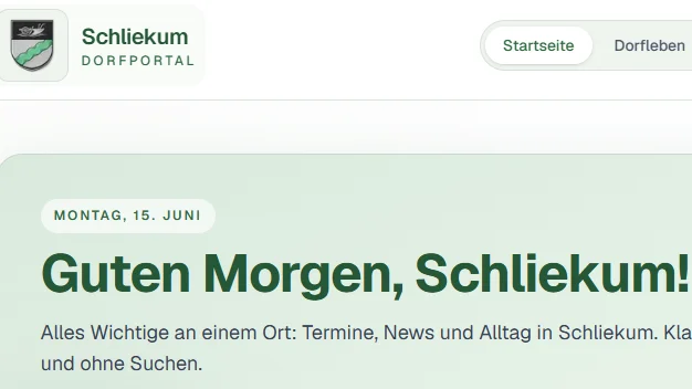 Bild zur News schliekum.de ist gestartet – das neue Dorfportal für Schliekum